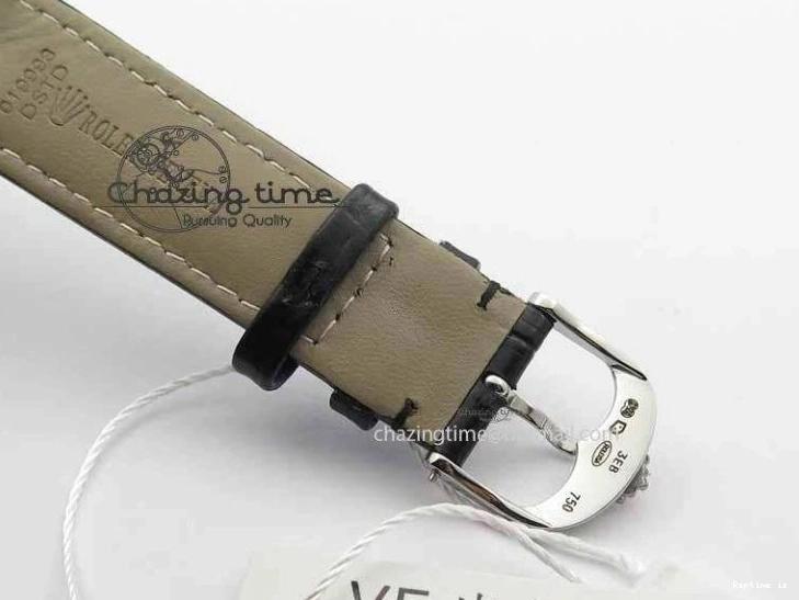 1223 Cellini Date VF Best Edition SS Black Dial Stick Markers On Black Leather Strap A Lightweight 3725